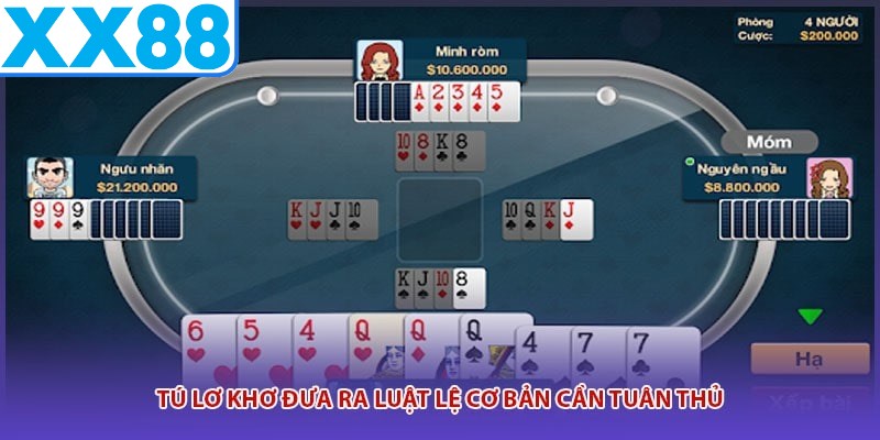 Tú Lơ Khơ đưa ra luật lệ cơ bản cần tuân thủ